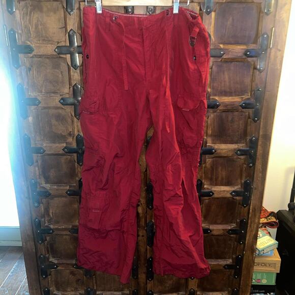 Red Gap Cargo Utility Style zip festival style pants Medium - Picture 5 of 7